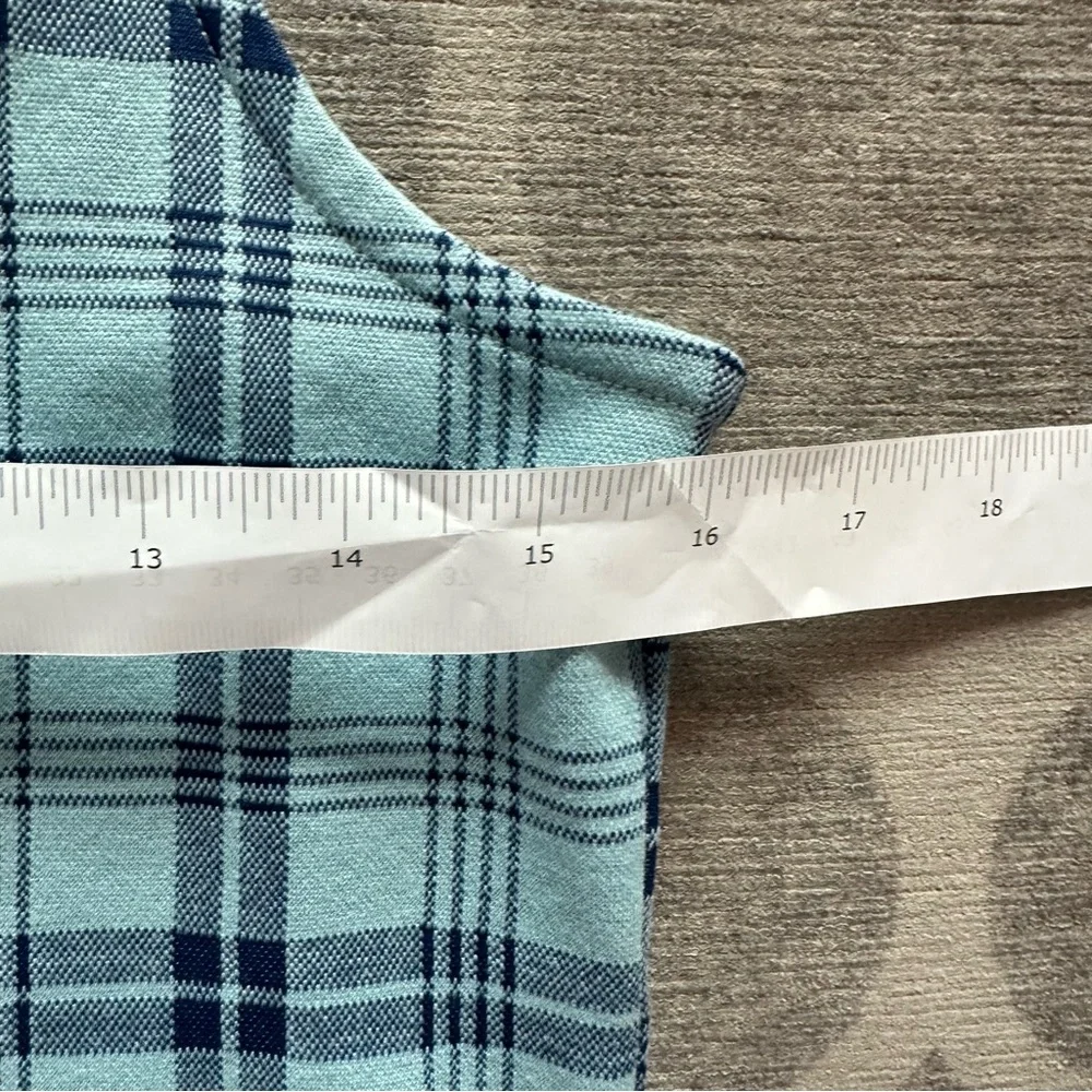 SO Blue Plaid Dress wi Navy Tee set